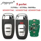 Jingyuqin 5 шт. 315434868 МГц 8T0 959 754C для Audi A4l A3 A4 A5 A6 A8 Quattro Q5 Q7 A6 A8 3 кнопочного управления