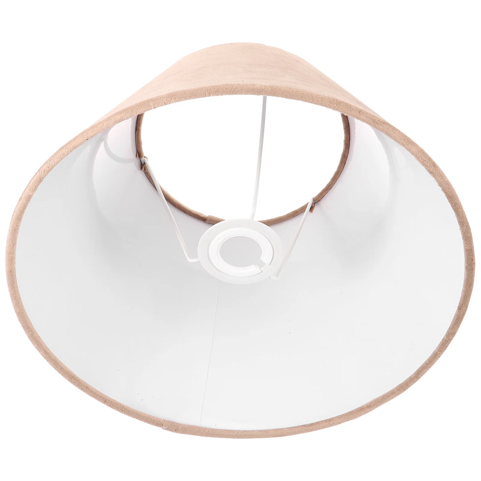 

Table Lamp Shades Bedside Light Cover Round Decorative Lampshade Cloth Metal Lampshades Floor Desk
