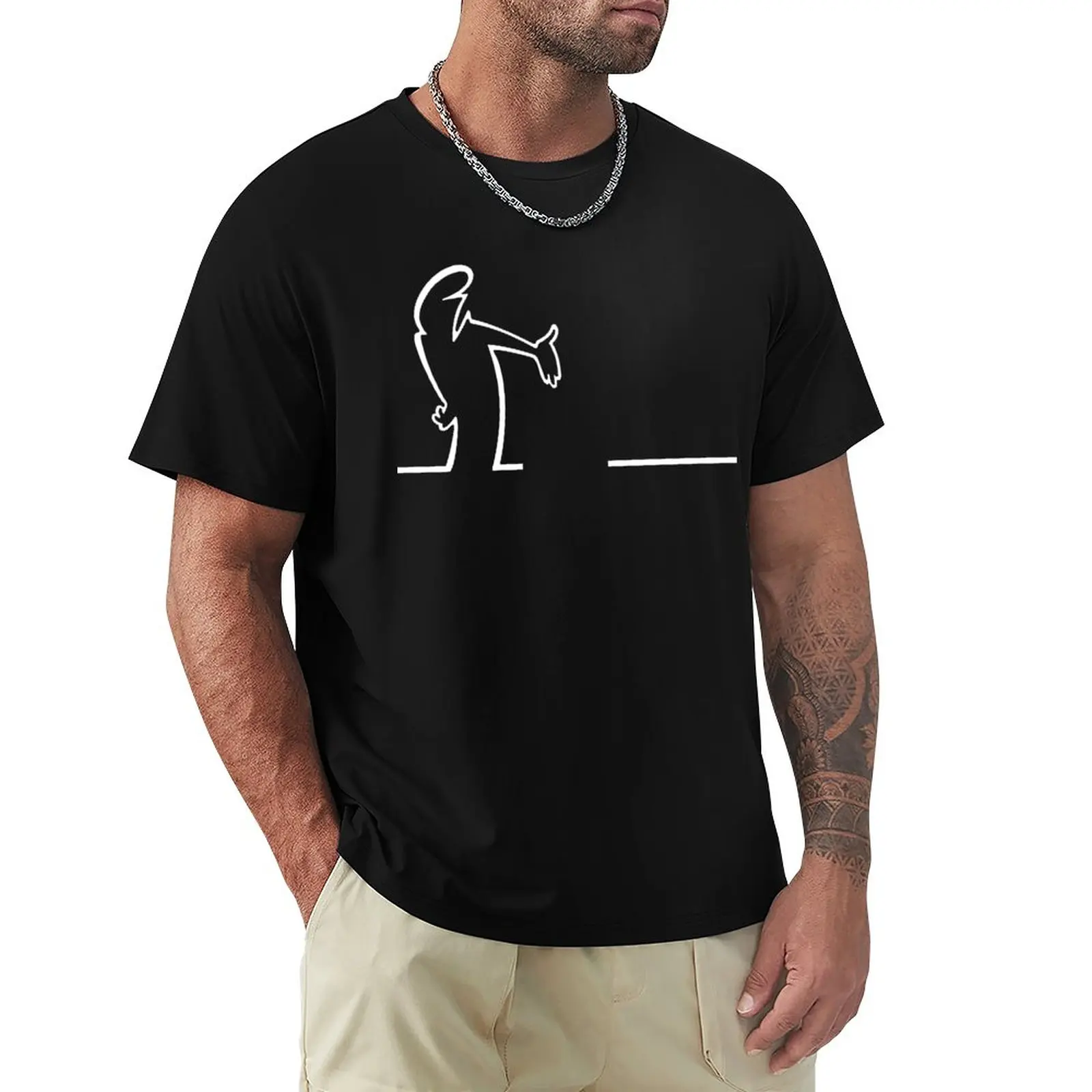 

Модная мужская футболка La Linea, спортивные футболки с веером, футболки, мужские футболки, повседневные топы, мужские футболки с графическим рисунком