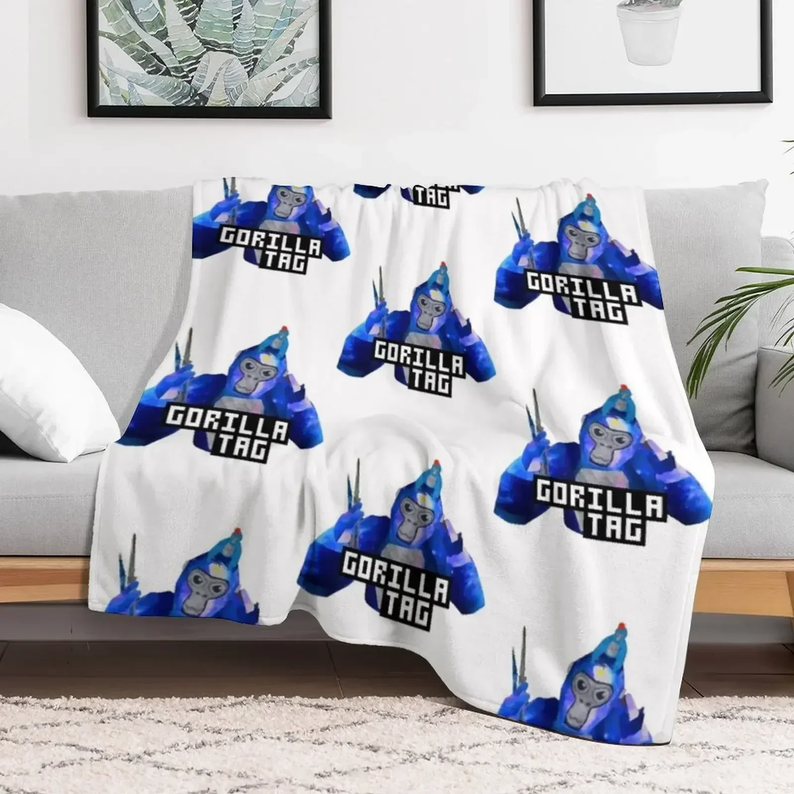 Gorilla Tag шапка &quotОбезьянка&quot by POLKART плед одеяло модное украшение для дивана