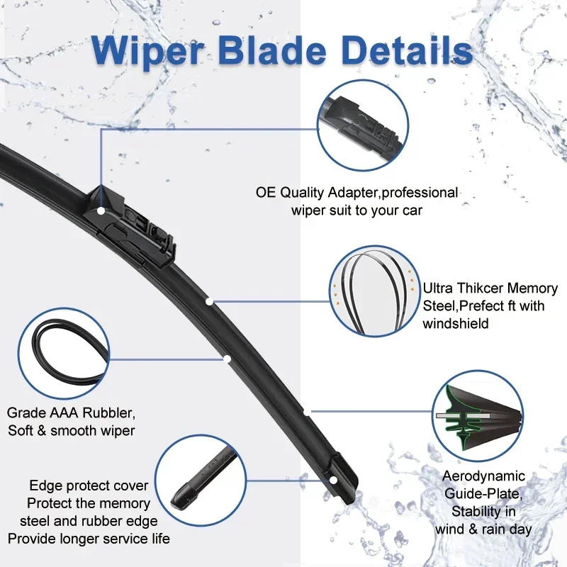 Для Jaguar E-Pace X540 2017-2024 переднее стекло щетка стеклоочистителя 26 &quot+ 20&quot HD двойные