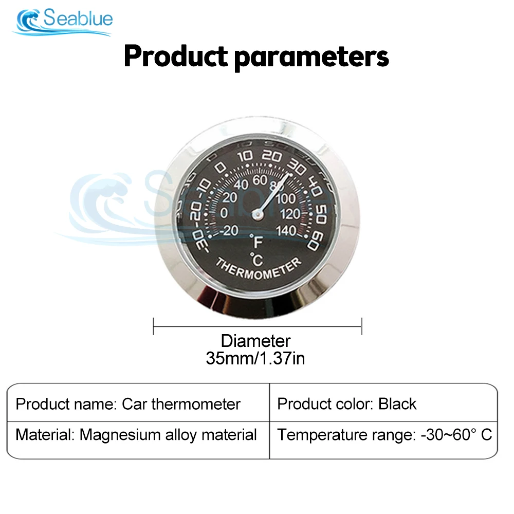 

Aideepen TH30 Мини Металлический Термометр Гигрометр Механический 35 мм Автомобильный Датчик Температуры Гигротермограф Холодильник Крытый