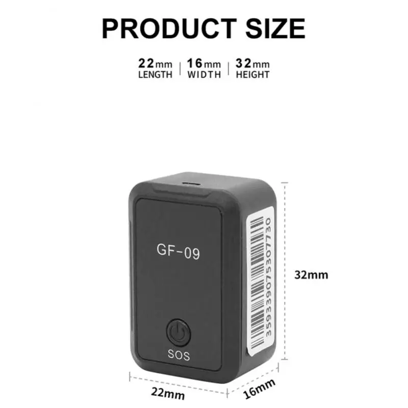 Дистанционное прослушивание Магнитный GF09 мини GPS-трекер для автомобиля