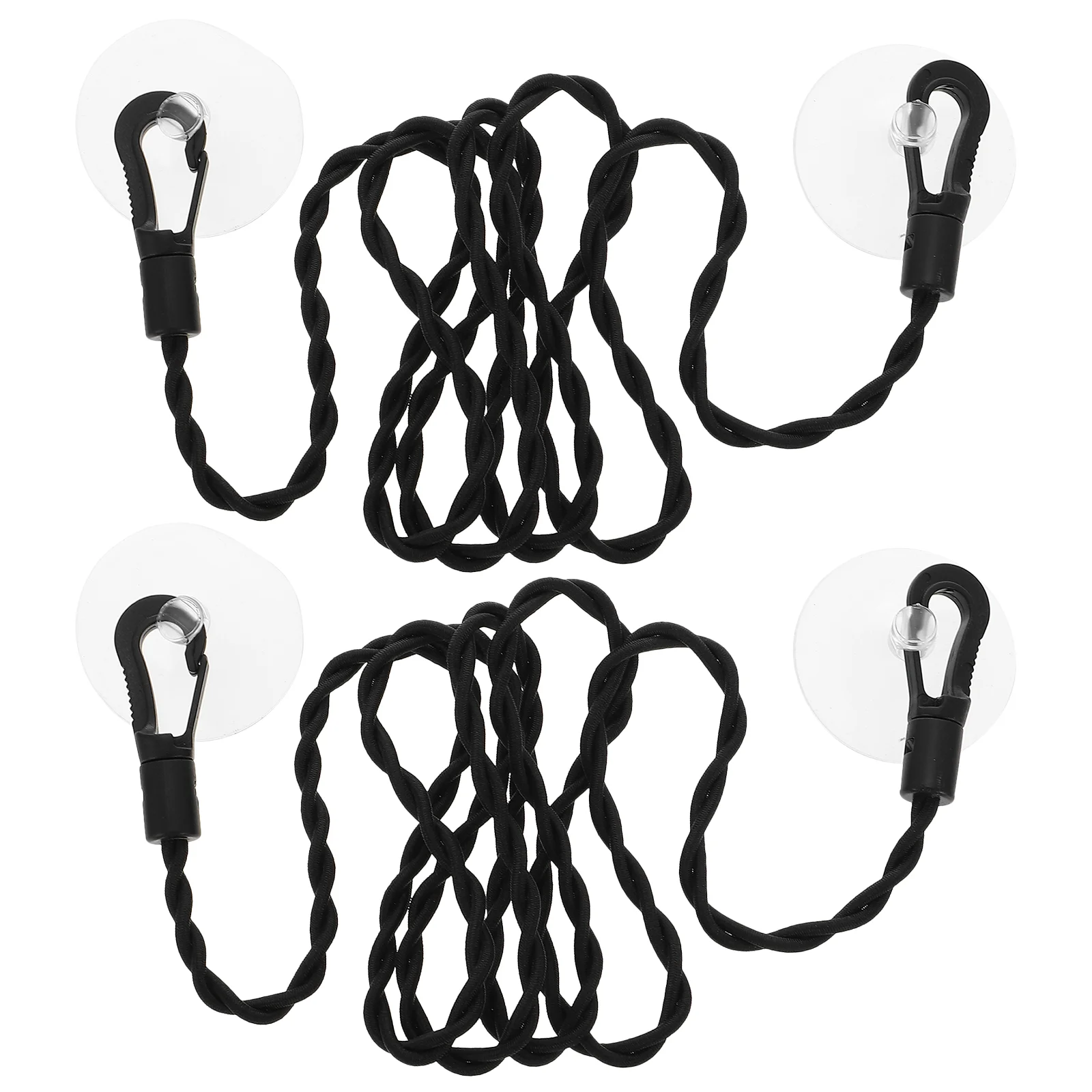 

2 Pcs Portable Clothesline Outdoor Tools Sucker Home Rope Laundry Trip Elastic Travel