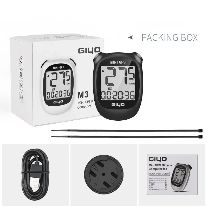 GIYO M3 велосипед мини GPS велосипедный компьютер беспроводной дорожный секундомер
