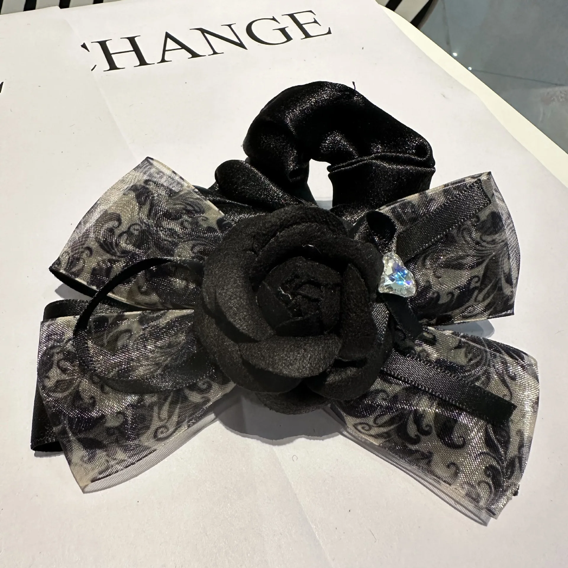 Корейские аксессуары для волос в винтажном стиле резинки с потрясающим цветком