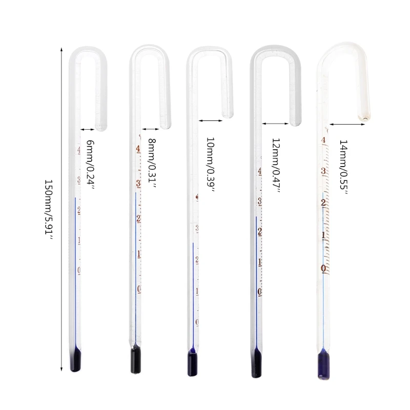 

Подвесной стеклянный термометр U-образной формы для аквариума