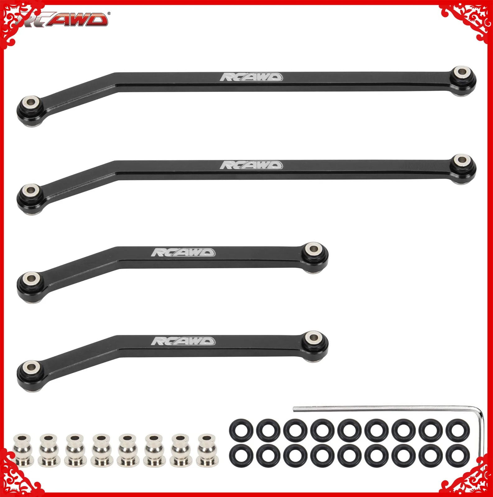 

Aluminum alloy 50mm 78mm lower linkage toe link tie rod set for Axial 1-24 SCX24 Jeep JT Gladiator crawlers upgrade part