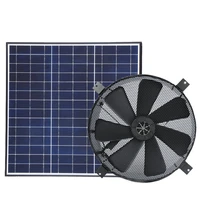 ventilation tools 40w solar panel powered 14 axial flow propeller smoke extractor attic gable heat exhaust dc fan