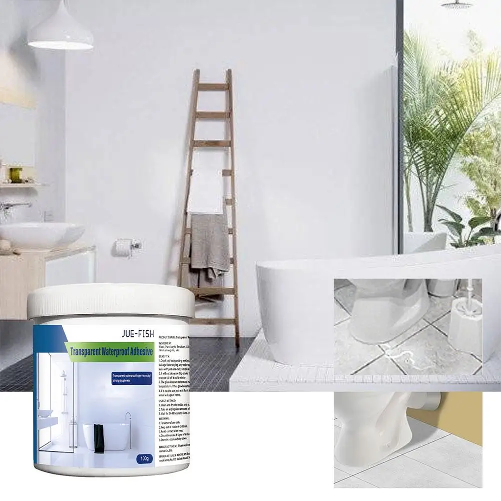 Кухонный бытовой водонепроницаемый герметик прозрачный клейкий наногель утечка