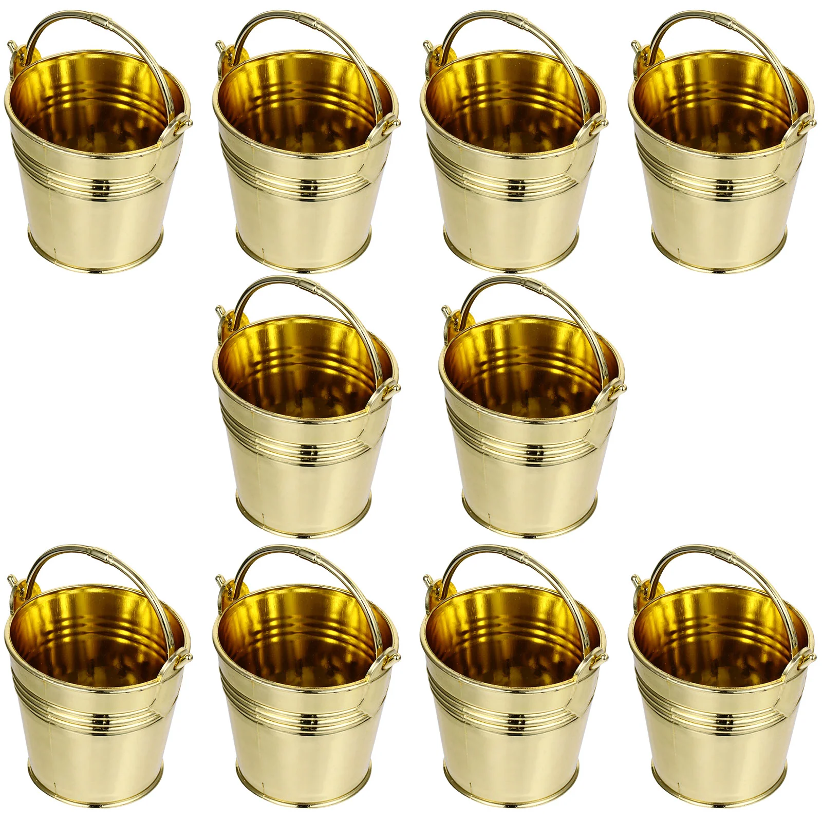

10 Pcs Bottle Organizer Mini Pails Plastic Food Containers Snack Bucket Makeup Brush Basket Gift Kids