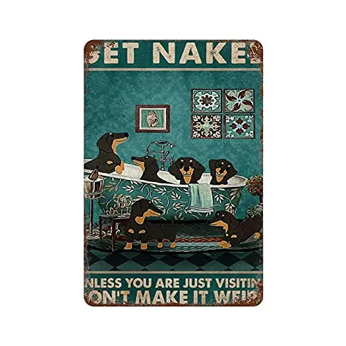 

Dog Metal Tin Sign Dog Soap Wash Your Wiener Puppy Bathing Bar Restaurant Cafe Wall Home Retro Art Decor Poster