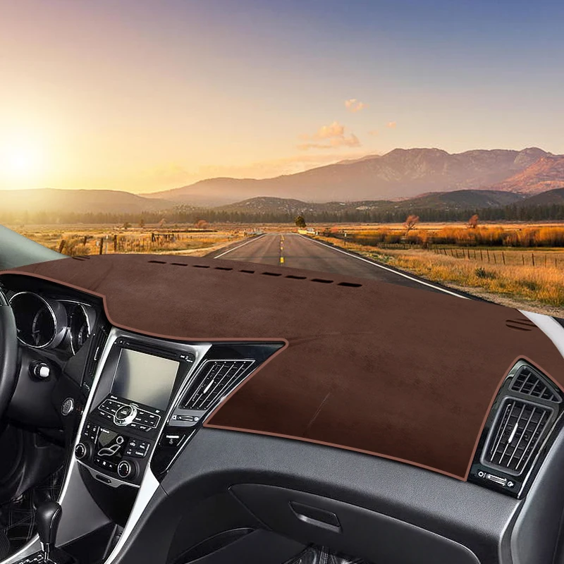 Для Hyundai Sonata YF i45 2010 2011 2012 2013 2014 чехол для приборной панели автомобиля коврик