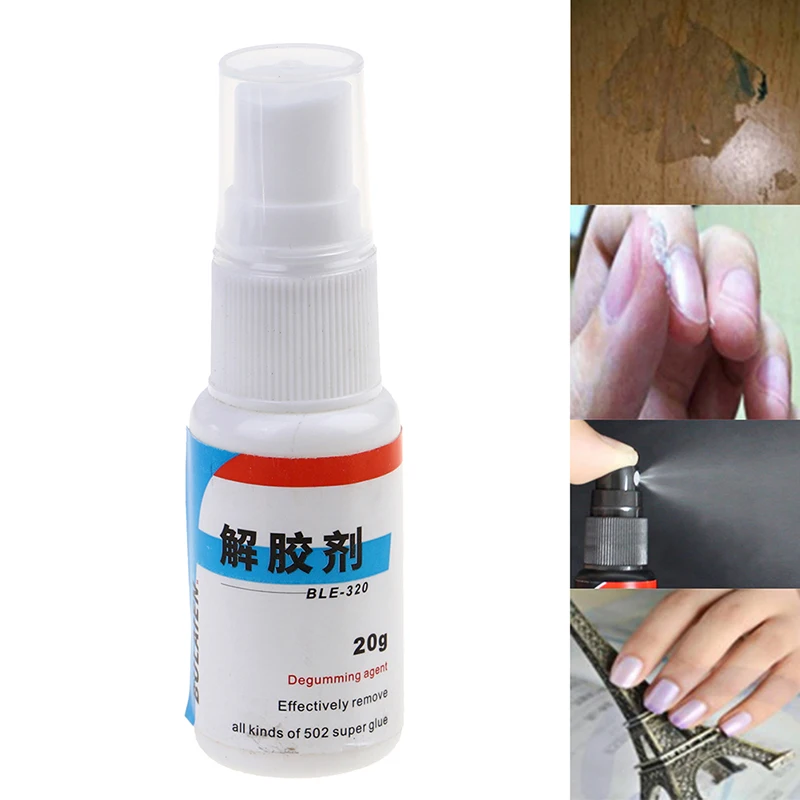 

502 Glue Remover 20g Strong Efficient Glue Remover Acetone Cleaning Agent Dissolving Debonder Glue Degumming Agent 502 Nemesis