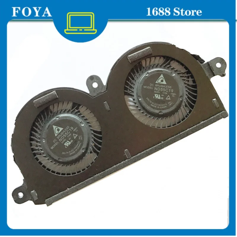 Новый ноутбук, ЦП, ноутбук, ПК для Dell XPS 13 9370, охлаждающий кулер, вентилятор 0980WH 980WH CN-09 80WH ND55C19-16M01 DC05V 0.40A XPS13 4PIN