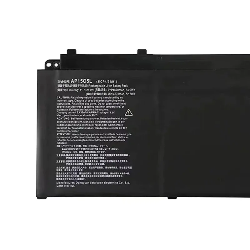 Фото Новая литиевая батарея AP1505L AP1503K для ноутбуков Acer SF514-51 Swift 5 S5-371 CB5-312T, 11.55В 53.9Втч, сменная №4