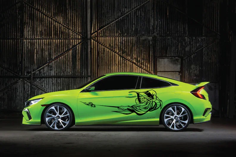 Волшебник ведьма волшебная палочка плащ волшебник тату гранж-дизайн племенная