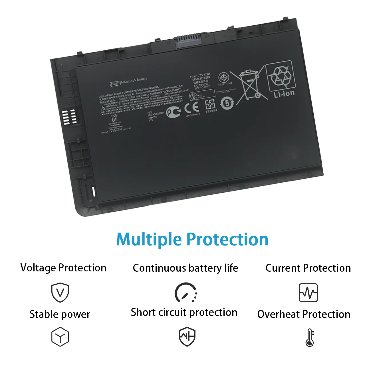 НОВЫЙ BT04XL 687945 -001 Аккумулятор для HP EliteBook Folio 9470 9470M 9480M HSTNN-IB3Z HSTNN-DB3Z HSTNN-I10C BA06