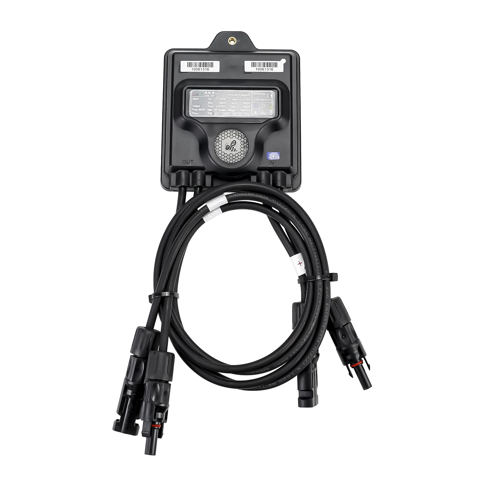 Фотоэлектрический оптимизатор мощности MPPT 650 Вт 12в-75в вход Ip68 контроль солнечной панели в режиме реального времени ограничение напряжения анти-точка доступа