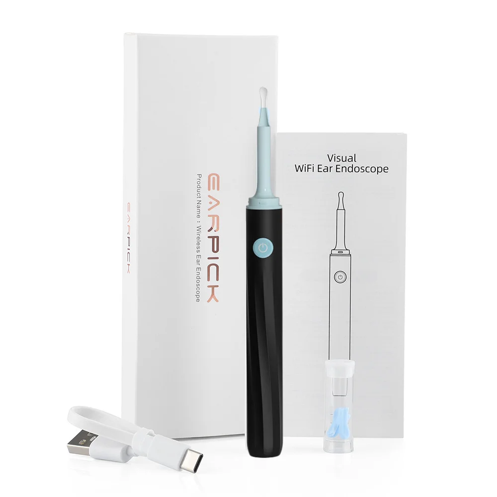5MP WIFI электрический цифровой отоскоп очиститель ушной серы эндоскоп беспроводной визуальный сборщик ушей инструмент для удаления ушной серы для Iphone Android