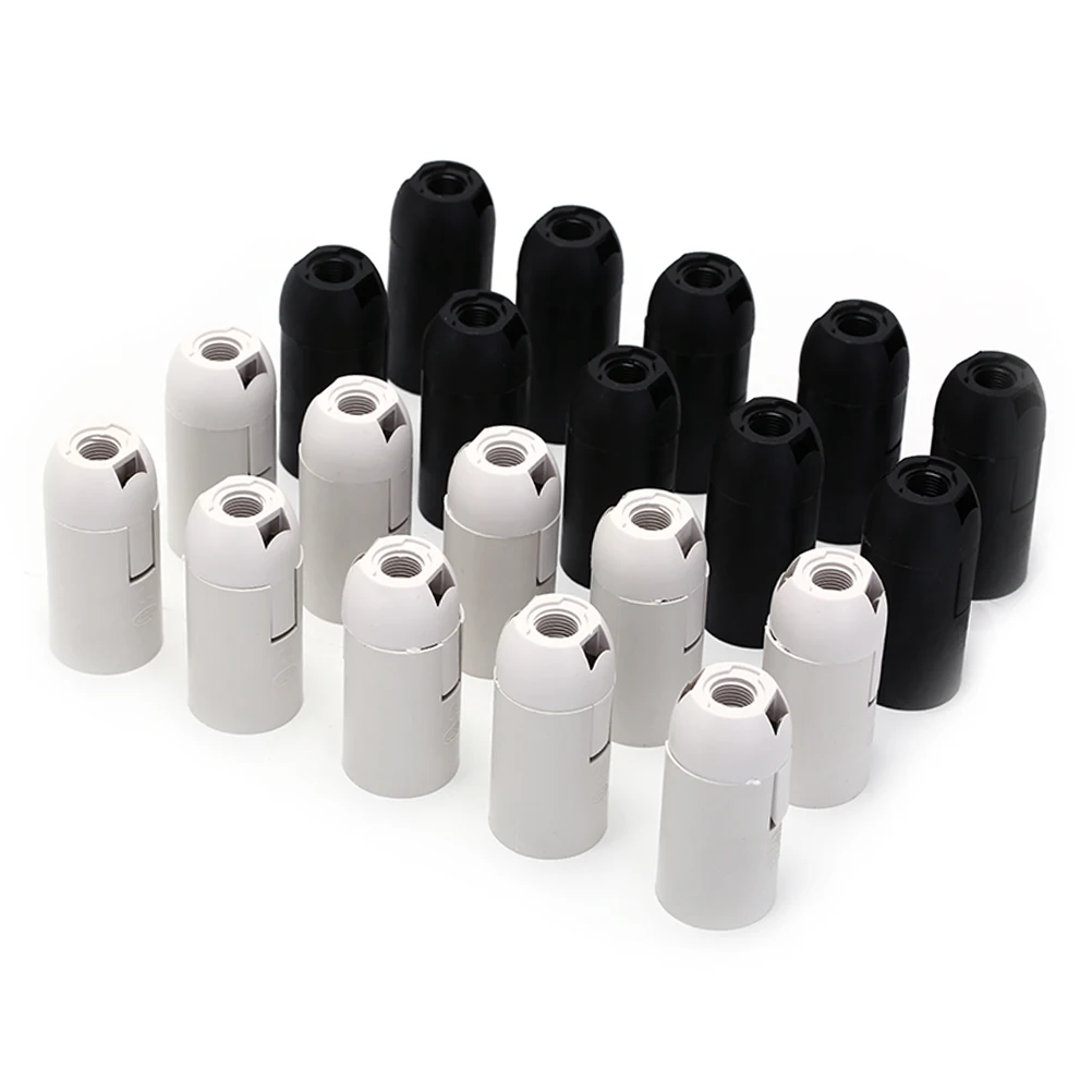 

10pcs/set 14 Lamp Holders Accessories E14 Lamp Holder Lamp Socket Luminaire Lamp Holder Flexible Plastic Card Lamp Accessories