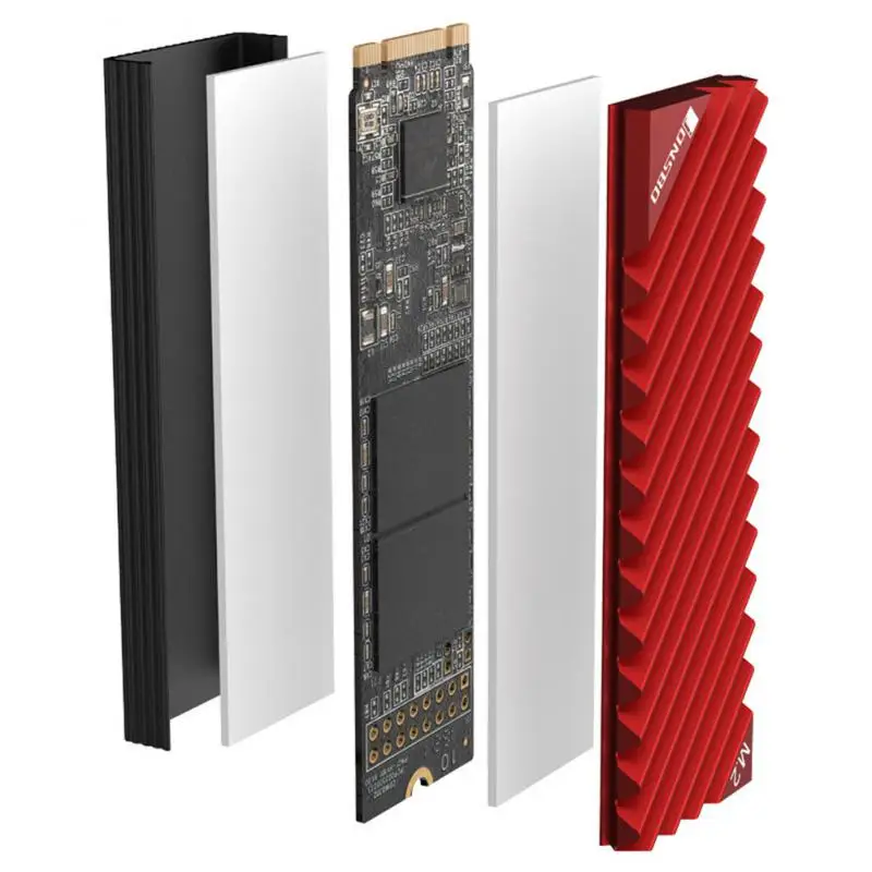 

Heat Sink Aluminum Dissipationthermal M2 2280 Ssd Hard Disk Passive Heatsink For Ssd M.2 Desktop Pc Thermal With Thermal Pad