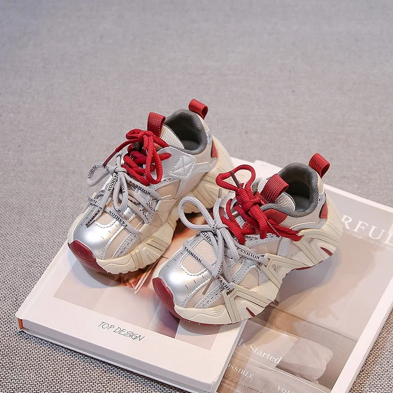 Весенне-осенние детские кроссовки для мальчиков универсальная повседневная