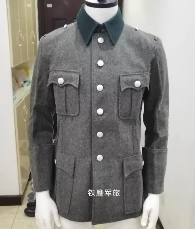 

German Military Jacket Winter Coat Men Grey M41Informal Officer