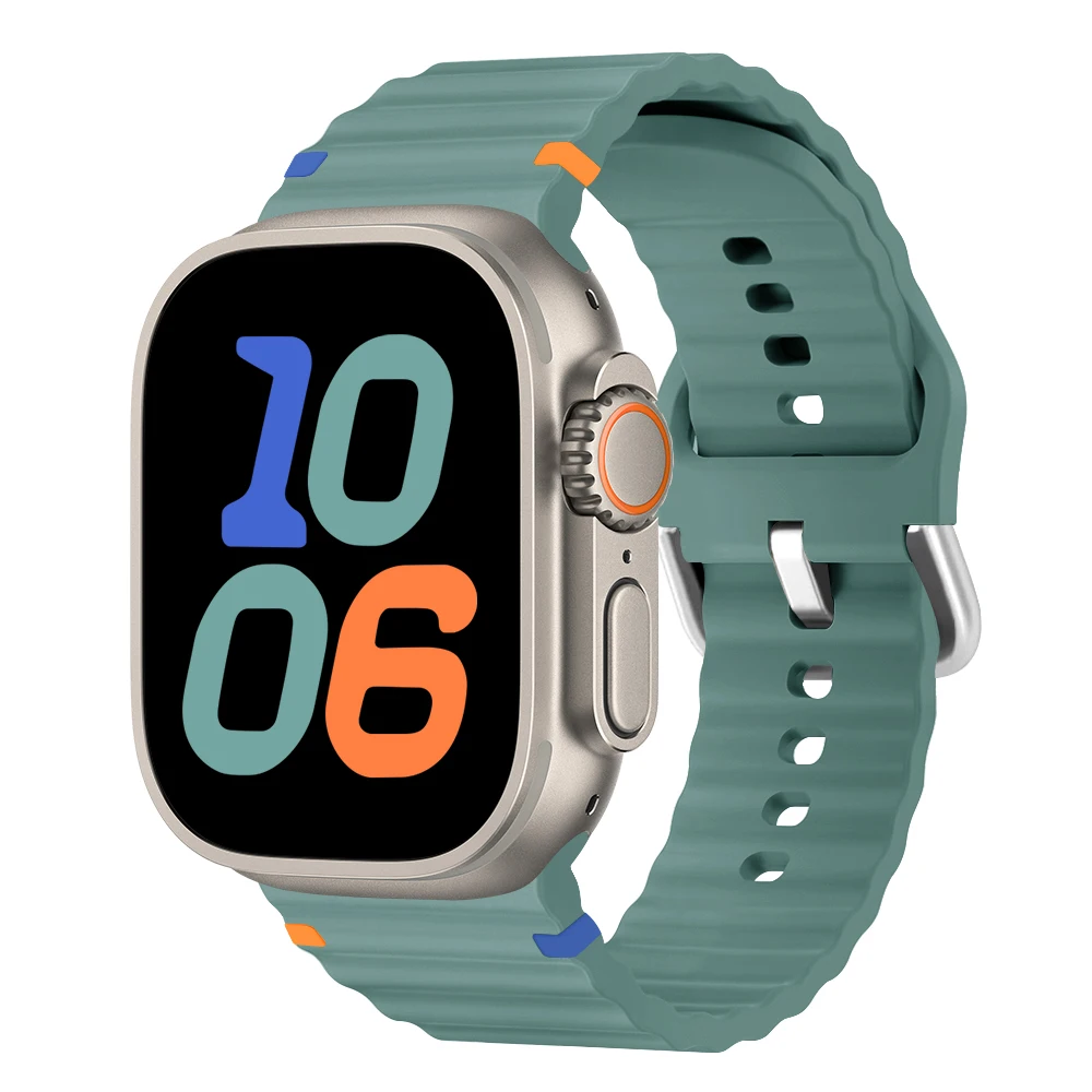 Для H14 Ultra Strap Silicone Wave H13 PRO Смарт-часы H12 H11 Hello Watch 3 Plus Smartwatch Band Спортивный