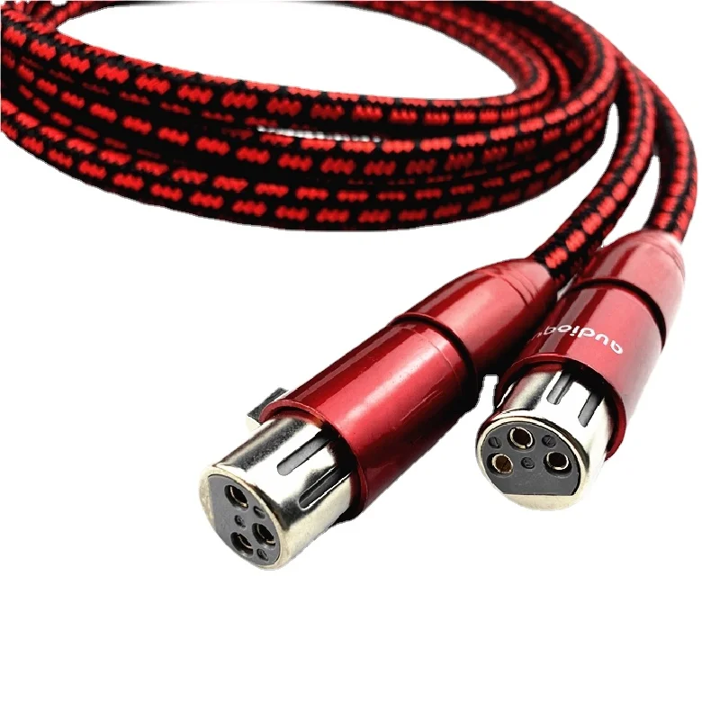 Pair HiFi Audio Interconnect Line King Cobra PSC Copper XLR Balanced Cable with Box | & Video Cables