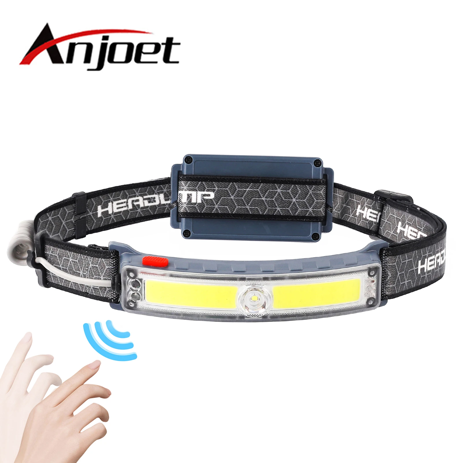 

6 Lighting Mode Light Induction Headlamp COB+XPG LED USB Rechargeable with Built In Battery Fishing Headlight Flashlight Torch