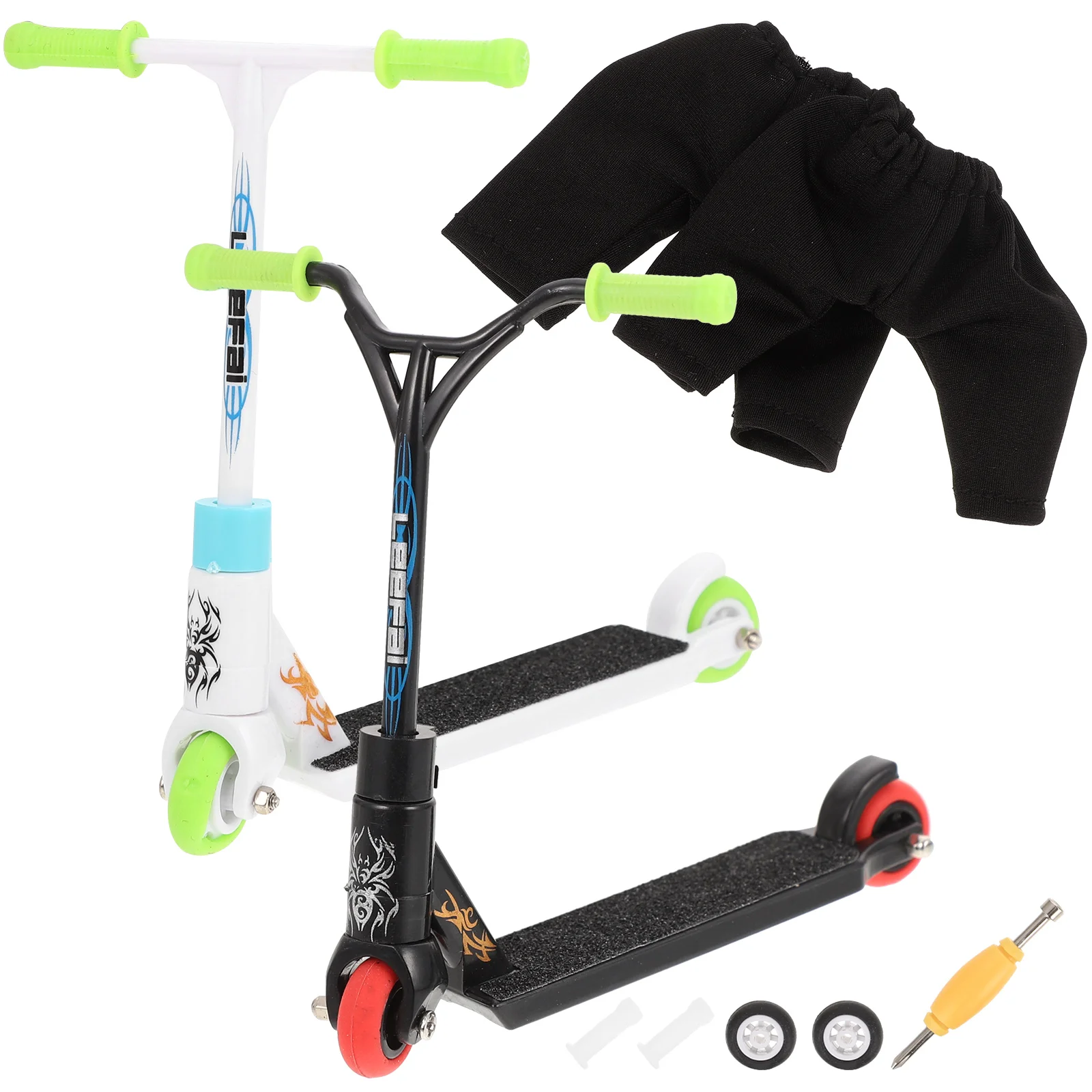 

2 Sets Mini Finger Scooter Toy Fingertip Toys Finger Scooter for Kids Adults