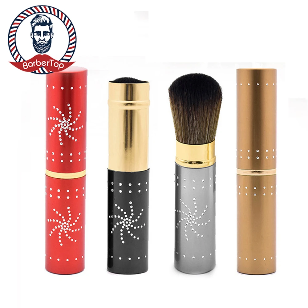 

Portable Retractable Makeup Brushes Plating Mini Flat Multi-Function Loose Blush Powder Foundation Brush for Women Beauty Tools