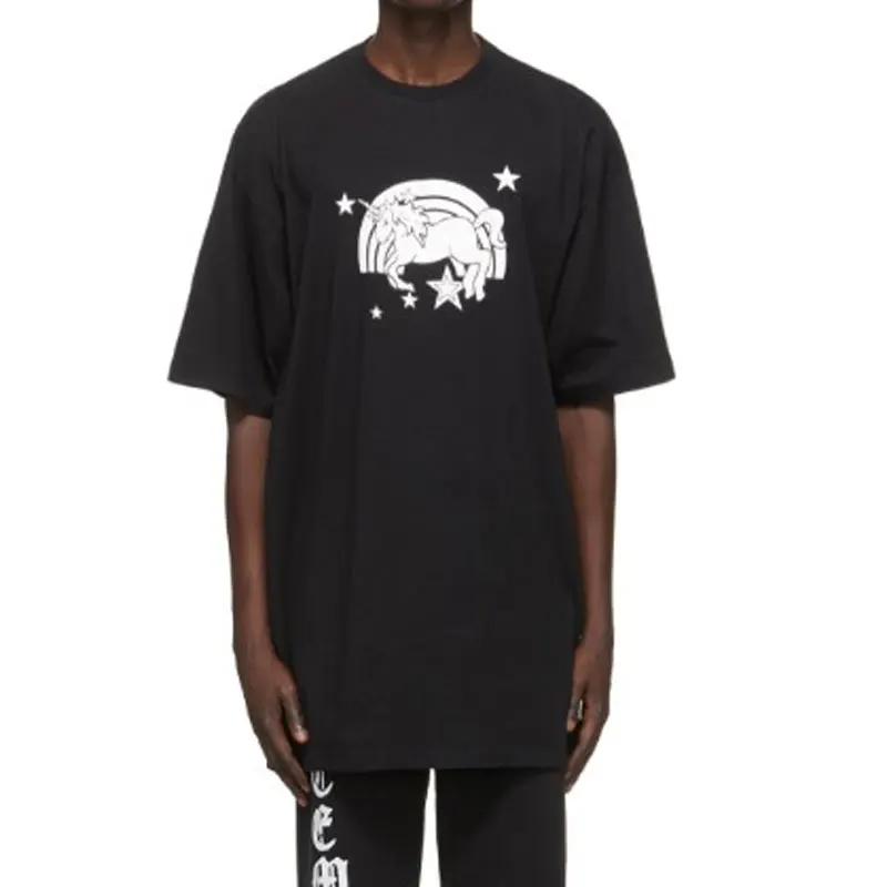 

Oversized VETEMENTS T Shirt Men Women 1:1 Best Quality T-shirt Unicorn Rainbow Printed pattern Tee VTM Tops Short Sleeve
