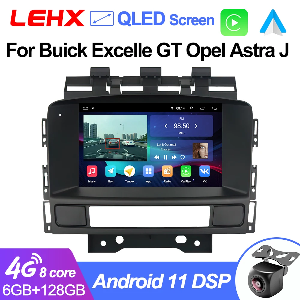 Автомагнитола LEHX L6Pro 2DIN Android 11 для Buick Excelle GT XT Opel Astra J 2010-2013 CD300 CD400 - купить по
