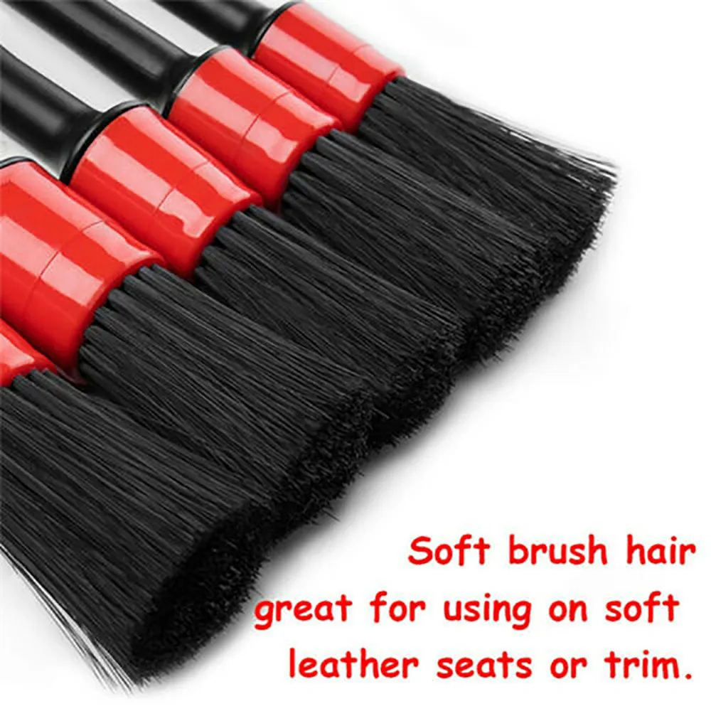 13Pcs/Set Detailing Brush Set Car Cleaning Brushes For Car Leather Air Vents Rim Cleaning Dirt Dust Clean Tools Car Wash