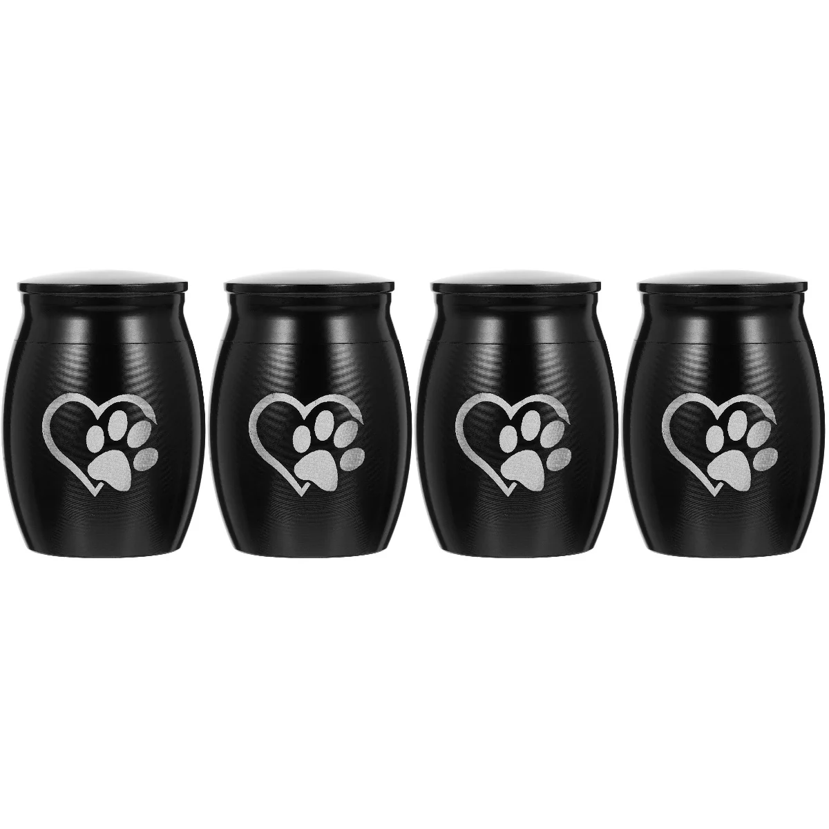 

4x Urn Dog Cremation Ashes Jar Stainless Steel Cat Urn Dog Urn For Ashes for Keepsake Home Desk Storage