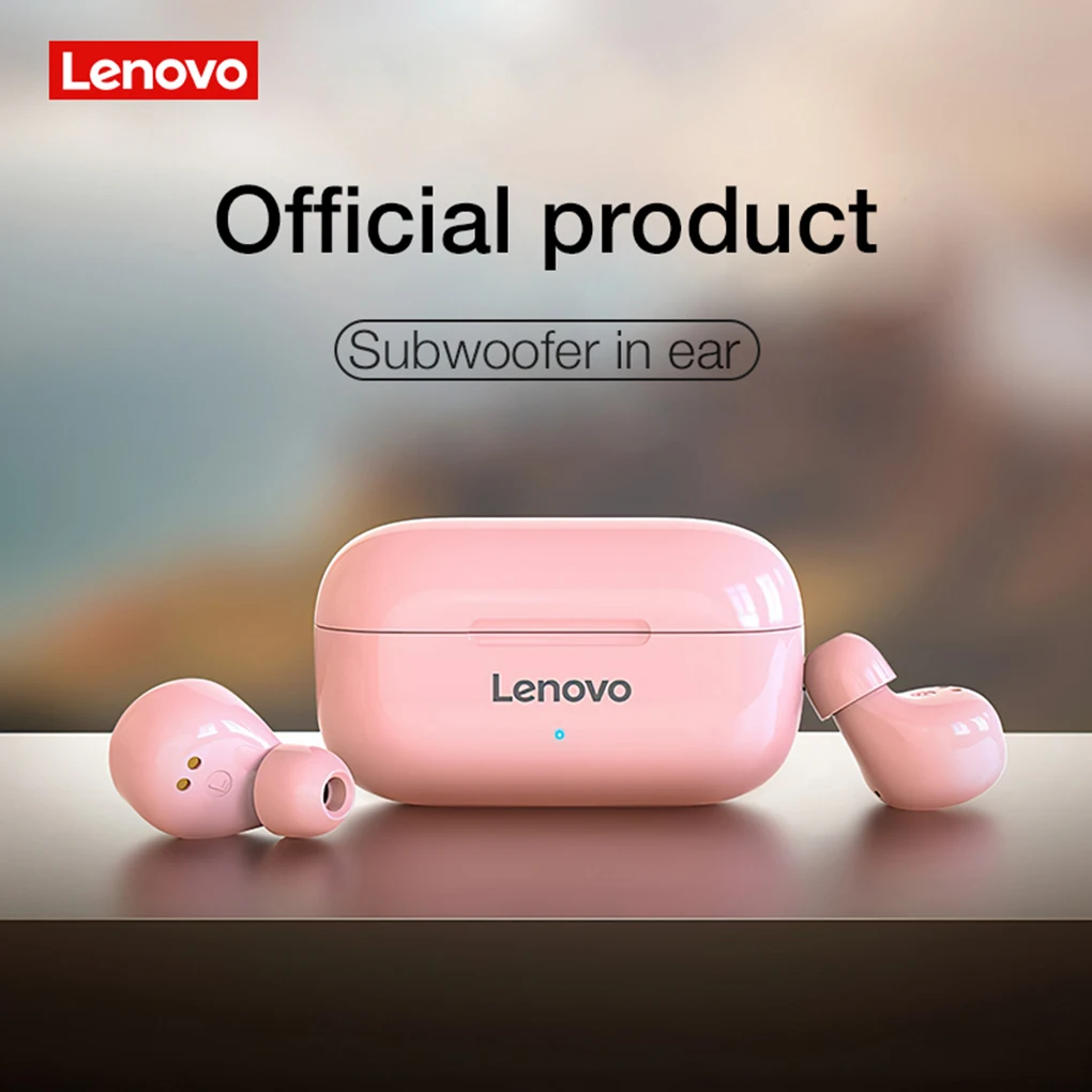 Беспроводные наушники Lenovo LP11 TWS, Bluetooth 5,0, стереонаушники с шумоподавлением, гарнитура с микрофоном и сенсорным управлением, музыкальные наушники