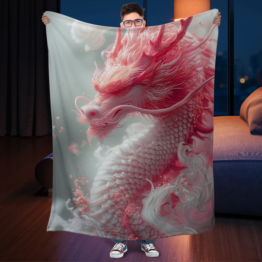 Индивидуальные одеяла настенные комнатные коврики с драконом тотемным простыни