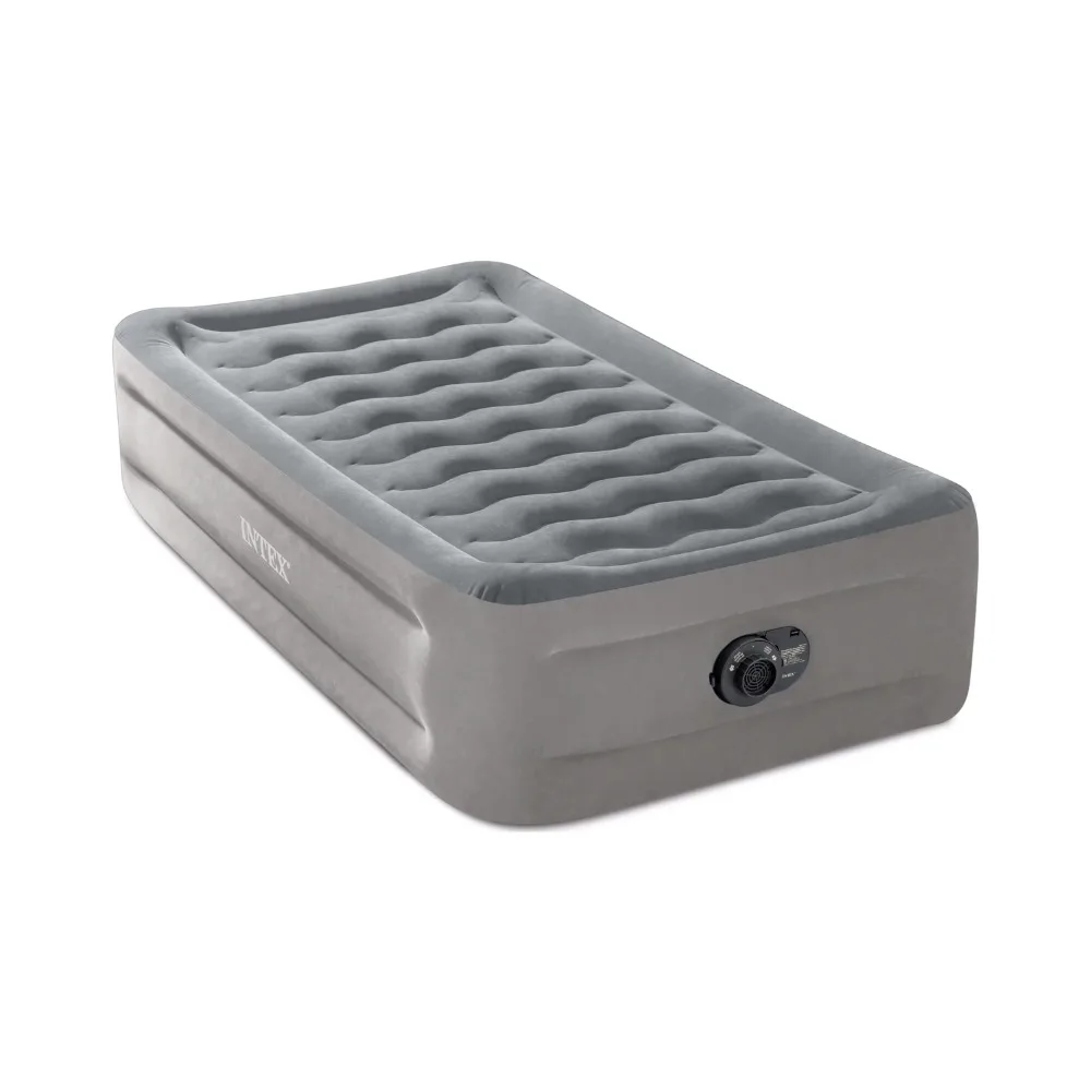 

18 комфортная Плюшевая и надувная матрас с встроенным насосом, усиленное Высокопрочное волокно для комфорта и поддержки