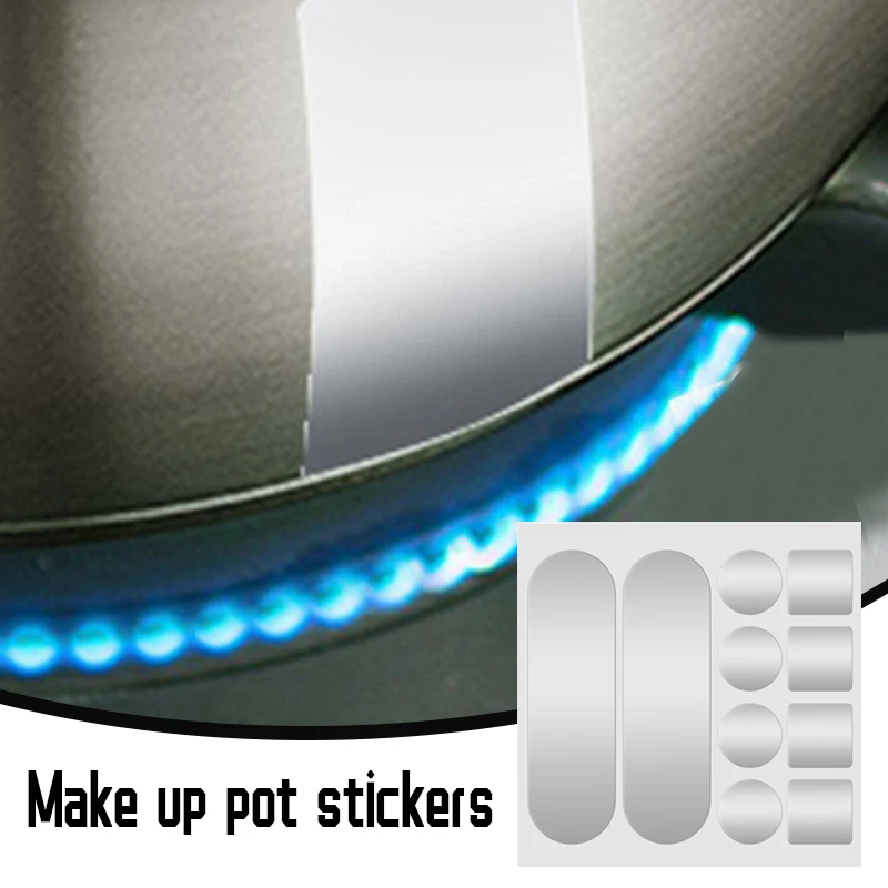 

Практичные ремонтные накладки для кастрюль, Набор наклеек, кастрюля для ремонта из нержавеющей стали, водонепроницаемая лента из алюминиев...