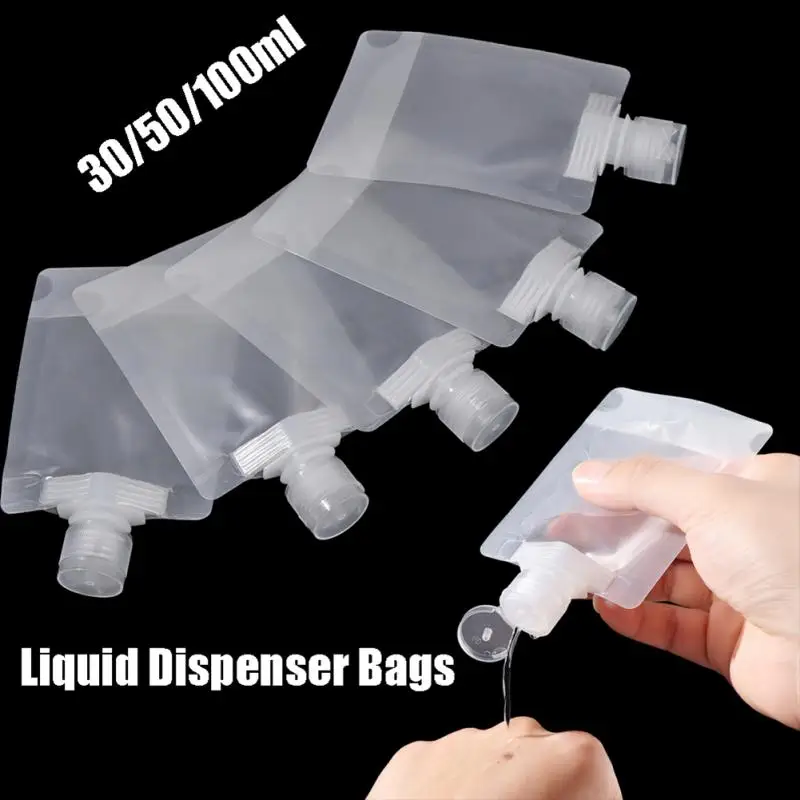 5/10 шт. пластиковые пакеты для упаковки жидкости 30/50/100 мл |