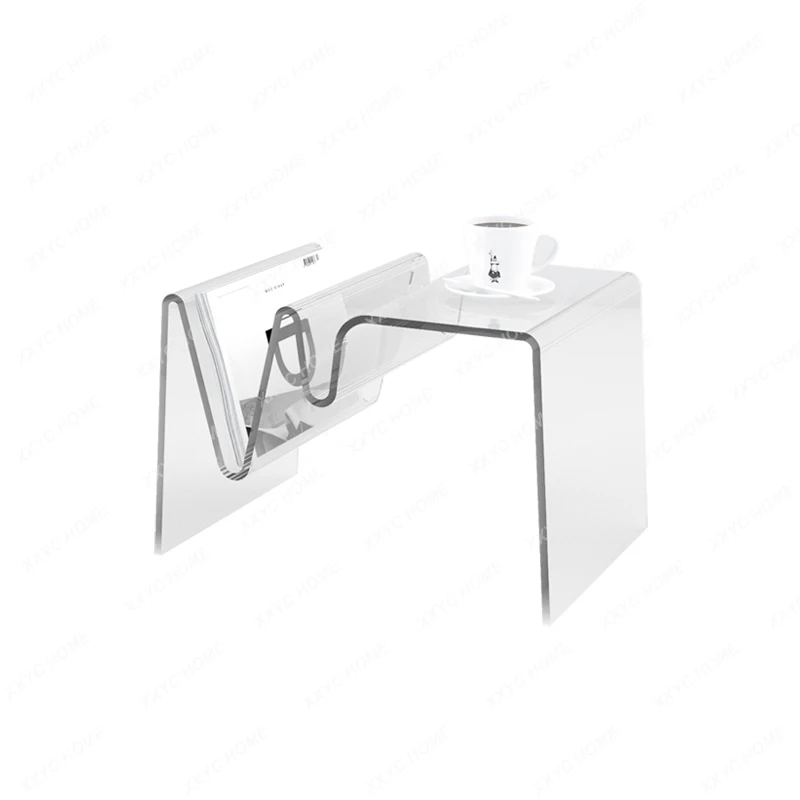 

Creative Acrylic Sofa Small Side Coffee Table Library Furniture Living Room Storage Bookshelves Transparent Small Tea Tables