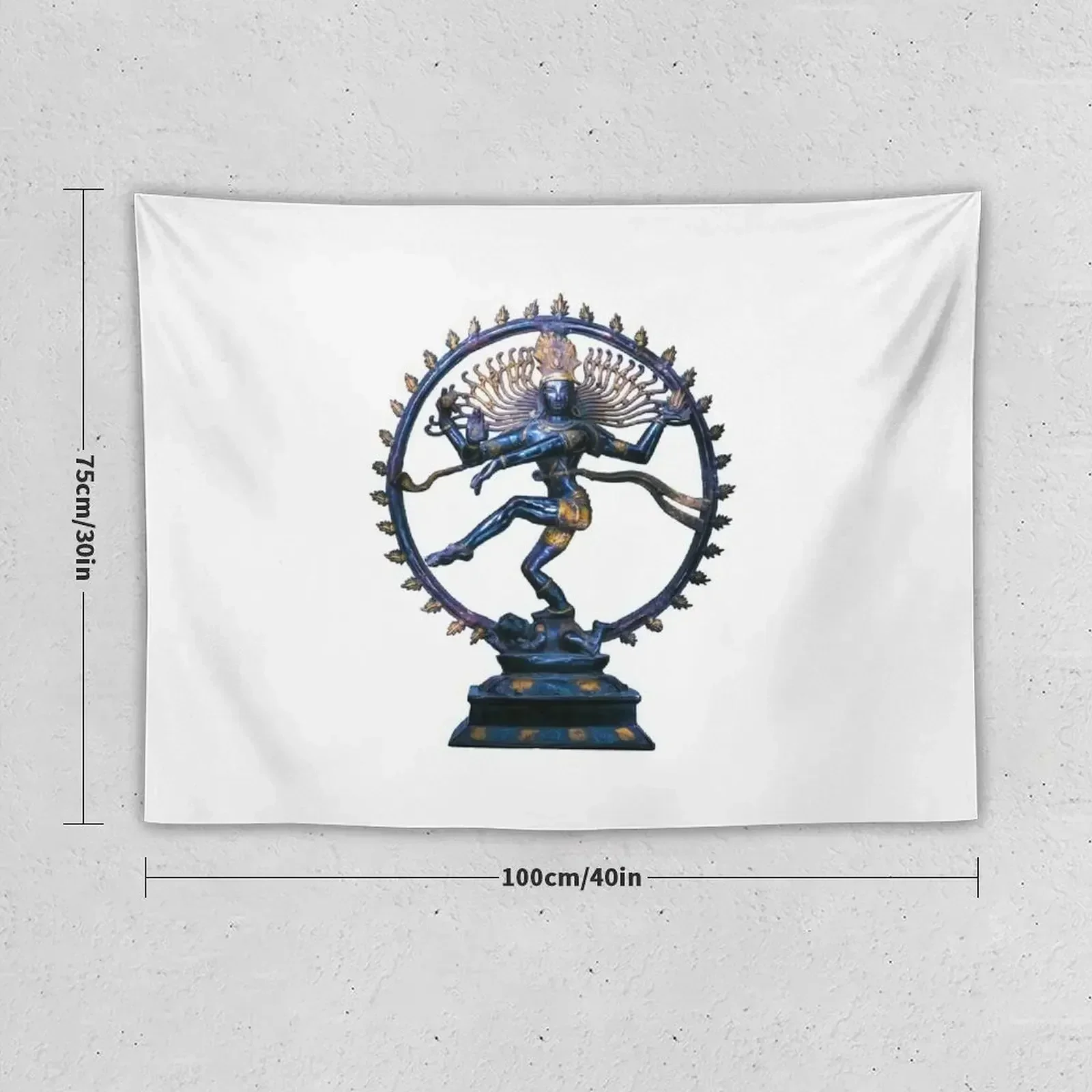 Шива Натарадж Володар космических танцев и средство выгорания гобелен Декор