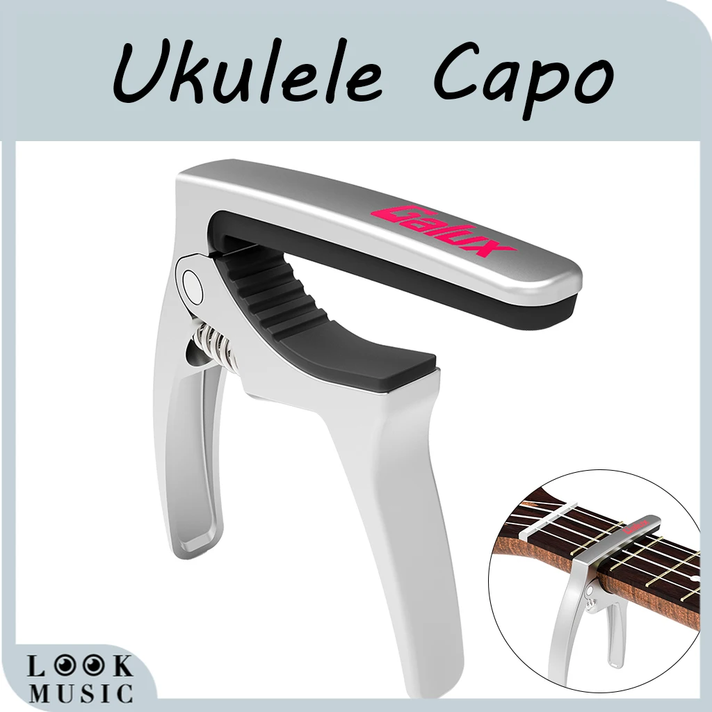 

Ukulele Capo 4 Strings Hawaii Guitar Capo Silver ColorCapo For Ukulele GC-500U
