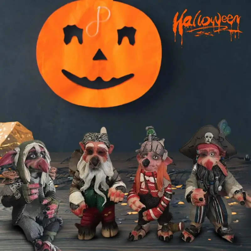 

New Garden Lawn Sculpture Decorative Tree Spirit Resin Halloween Resin Crafts 2021 For Party Decorations Cute Elf