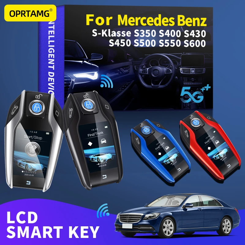 

OPRTAMG Remote Key LCD Display Screen For Benz S-Klasse S350 S400 S430 S450 S500 S550 S600 keyless-go smart key vehicle Goods
