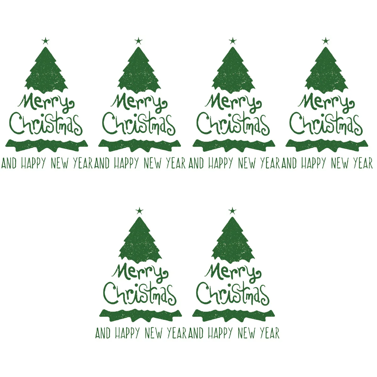 

6 Sheets Christmas Tree Window Cling Xmas Party Window Sticker Christmas Decor Party