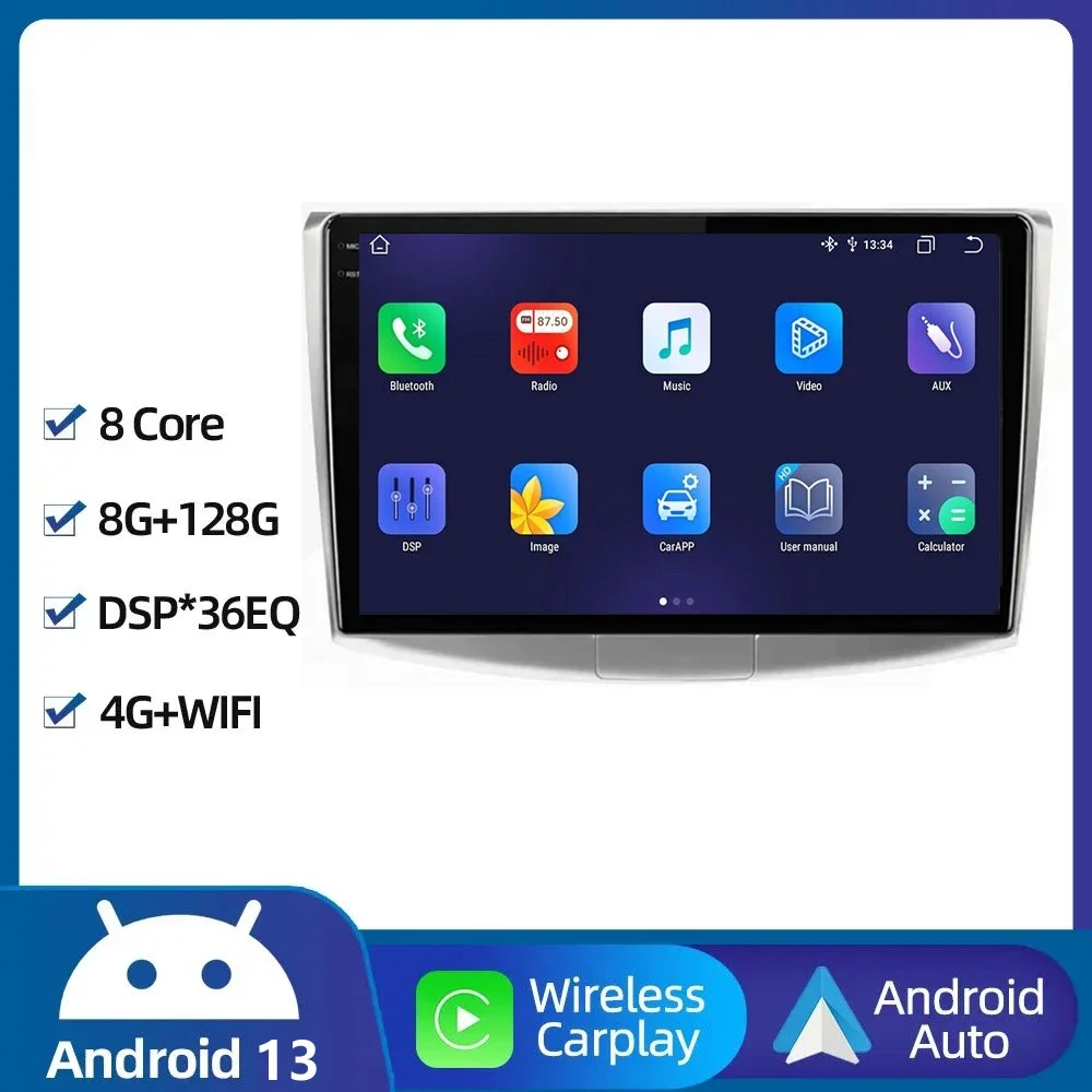 Android 13.0 для Volkswagen VW Passat B6 B7 CC 2007-2016 Мультимедийный плеер Carplay Auto Video Автомобильный