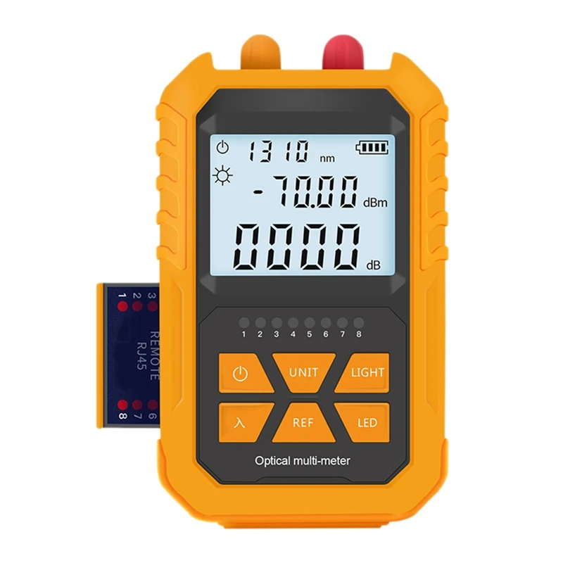 

Mini Optical Power Meter Visual Fault Locator 5Km Light Pen LED Lighting OPM Network Fiber Optic Cable Tester Tools